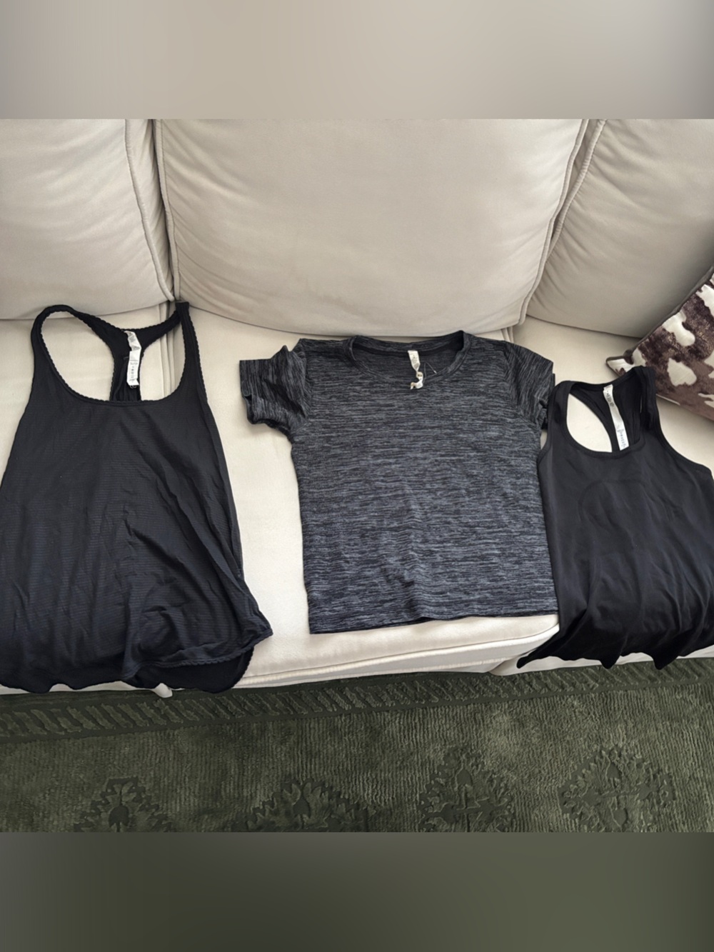 Lululemon Black Tops Set - 3 Pieces
